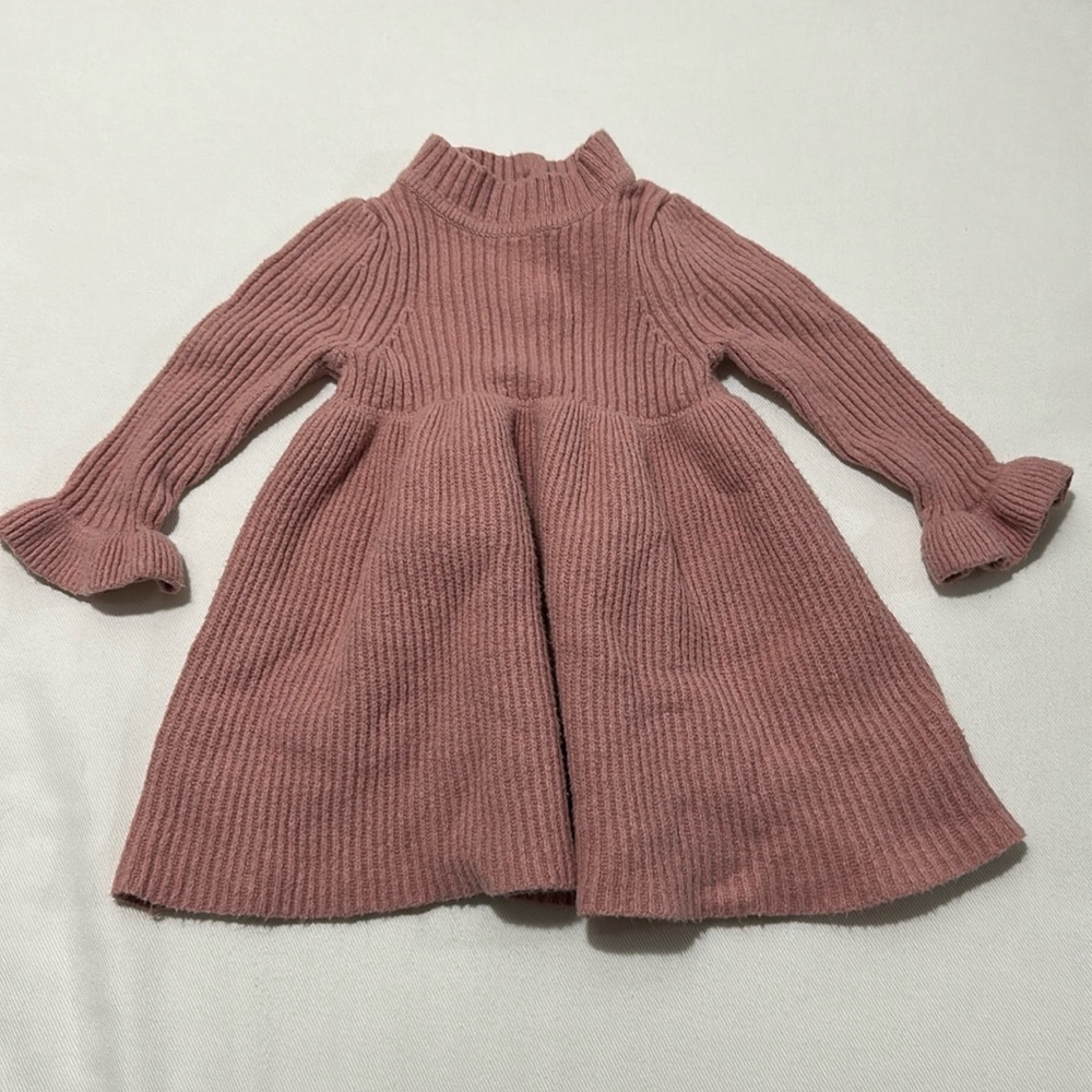 Baby gap pink sweater dress 3-6M